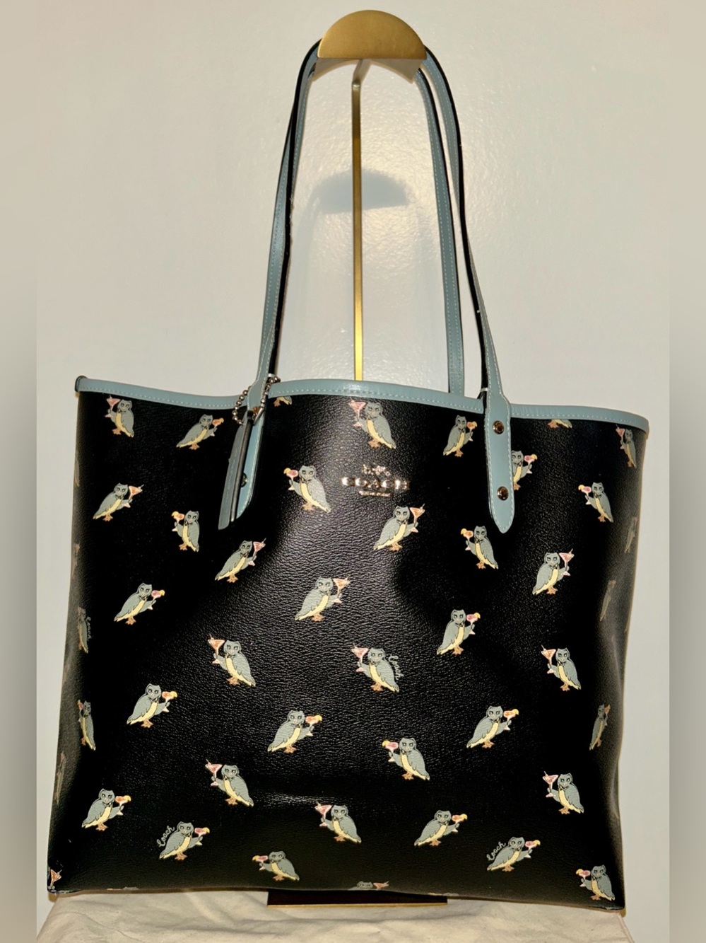 Coach Reversible City Tote with “Owltini”Party Owl Print. Super fun!!! - Picture 2 of 16